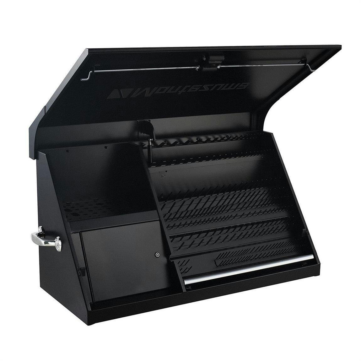 Montezuma DX411B Triangle Toolbox, 41 X 18 Inch, Steel, Black
