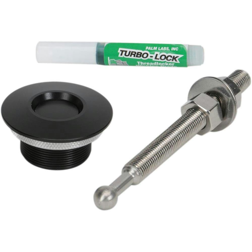 Quik Latch QL-38-SB 38 Series Billet Hood Pin, Black Coated