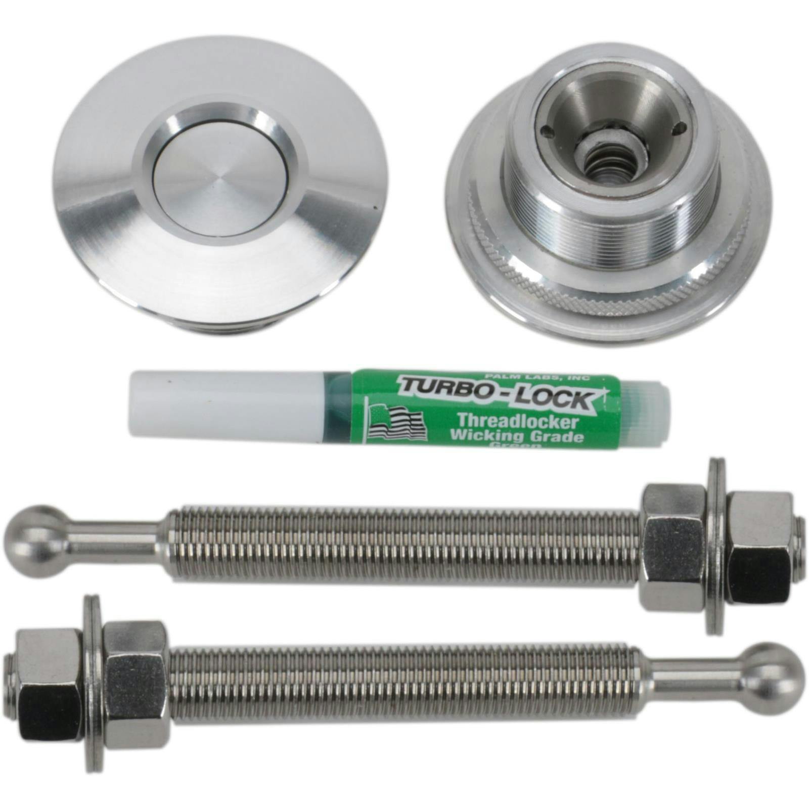 Quik Latch QL-38-LP 38 Series Billet Hood Pins, Machined, Pair