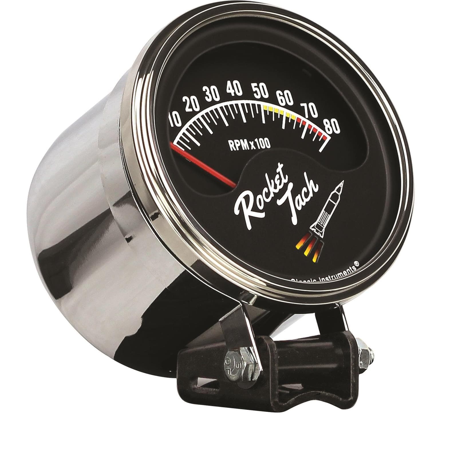 Classic Instruments RT80SLF Rocket Tachometer, 3-3/8 Inch, 8,000 RPM