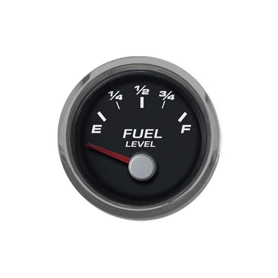 New Vintage USA 01129-01 Performance Ser 2 1/16 Fuel Level Black