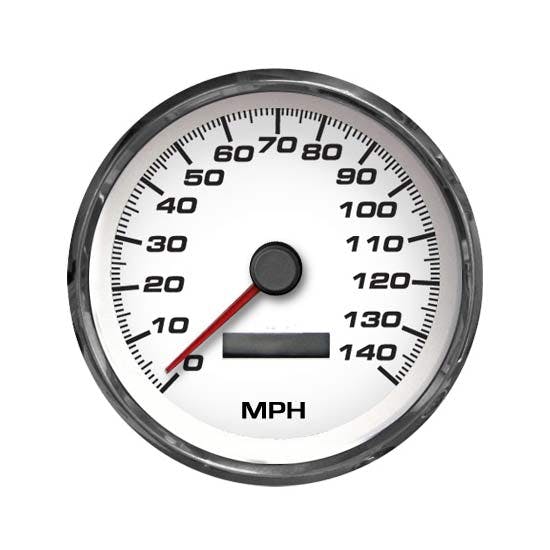 New Vintage USA 01150-03 Performance Ser 4 3/8 Speedometer White