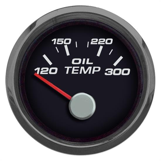 New Vintage USA 01193-01 Performance Ser 2 1/16 Oil Temp Black