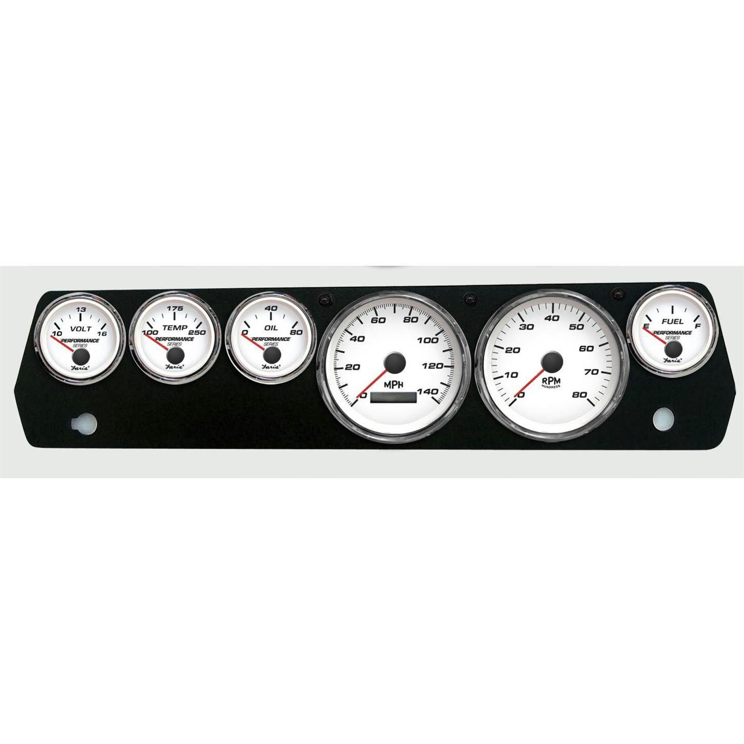 New Vintage USA 01677-03 6 Gauge Performance White 70-76 Mopar