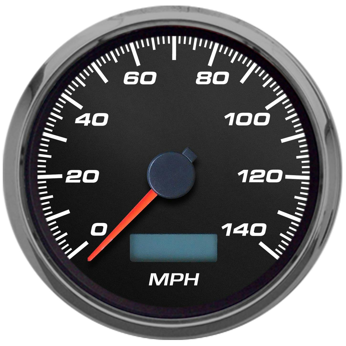 New Vintage USA 02140-01 Performance ll 3 3/8" Speedometer Black