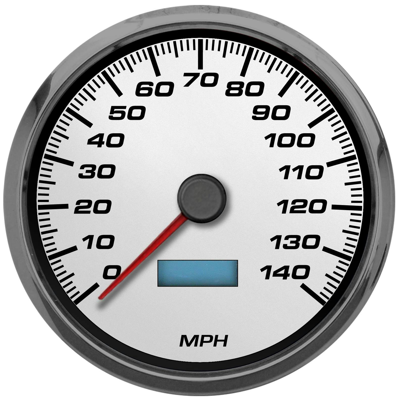 New Vintage USA 02150-03 Performance ll 4 3/8" Speedometer White