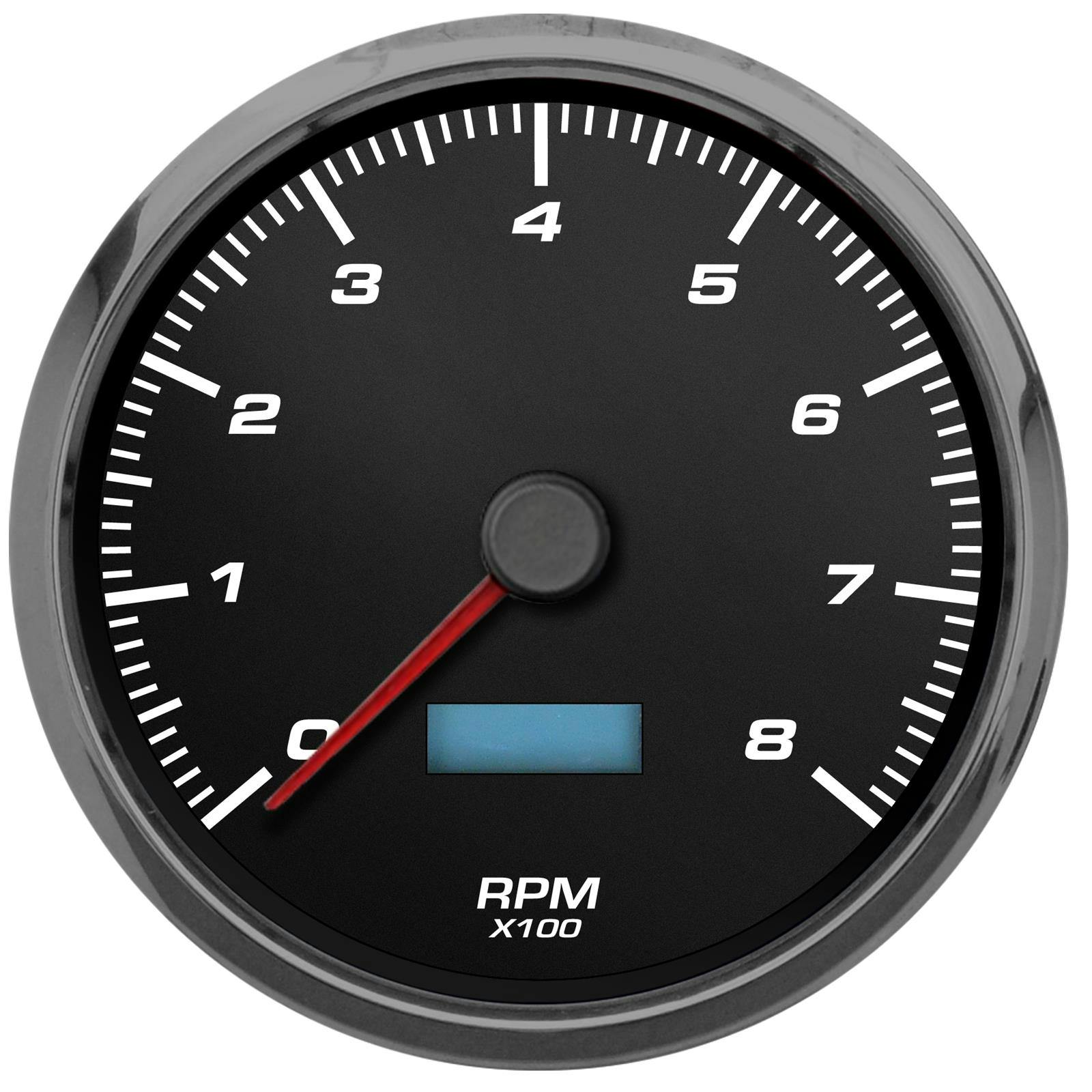 New Vintage USA 02151-01 Performance ll 4 3/8" Tachometer Black