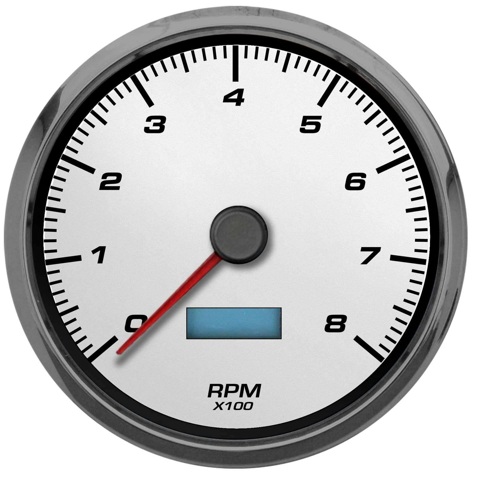 New Vintage USA 02151-03 Performance ll 4 3/8" Tachometer White