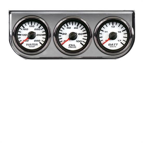 New Vintage 02330-03 Performance II White 3 Gauge Power Pack