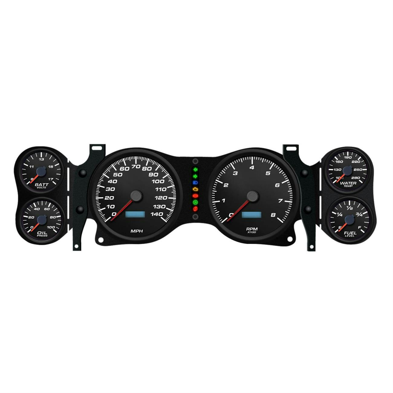 New Vintage USA 02670-01 6 Gauge Perform ll Black 70-78 Camaro