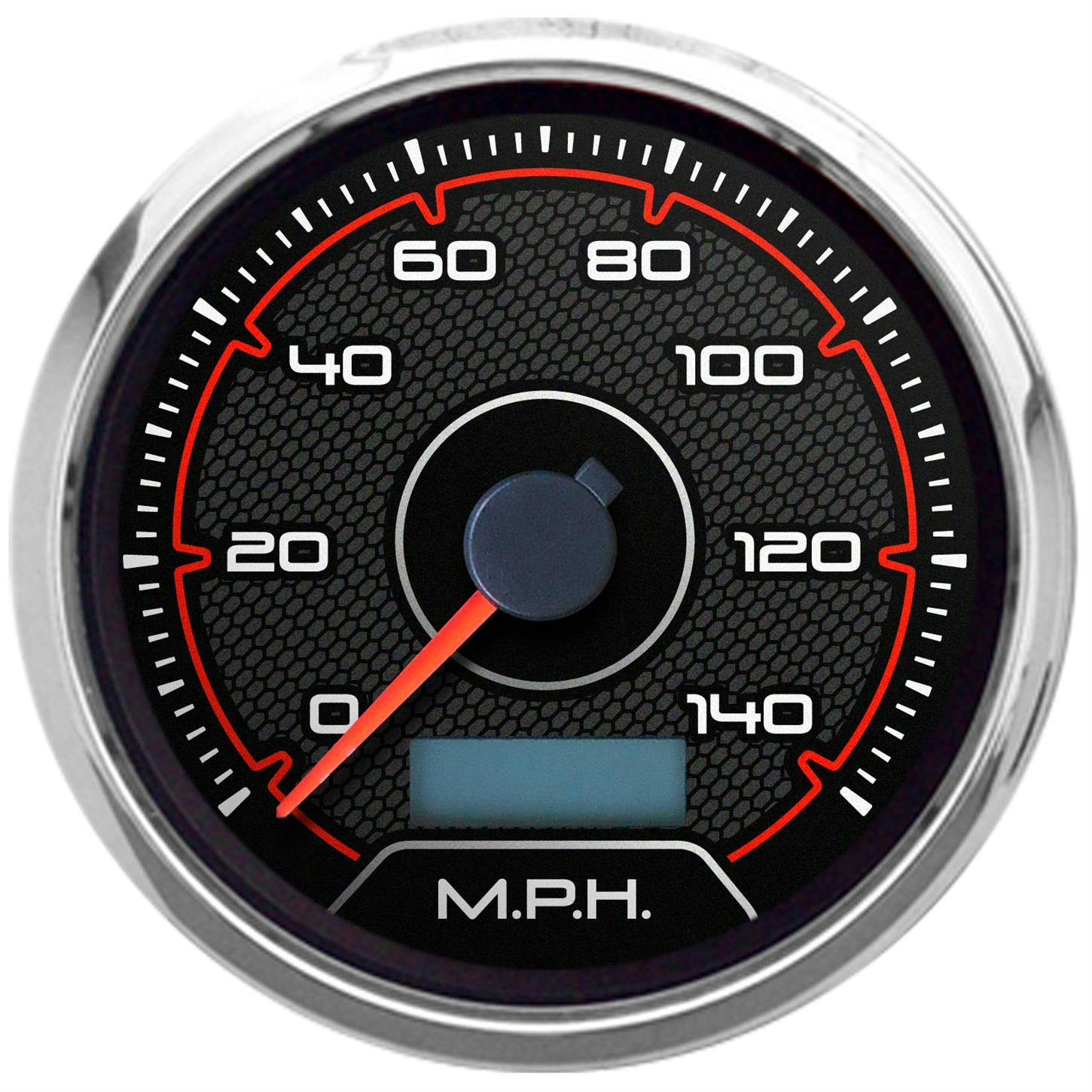 New Vintage USA 20140-01 CFR Series 3 3/8" Speedometer Red