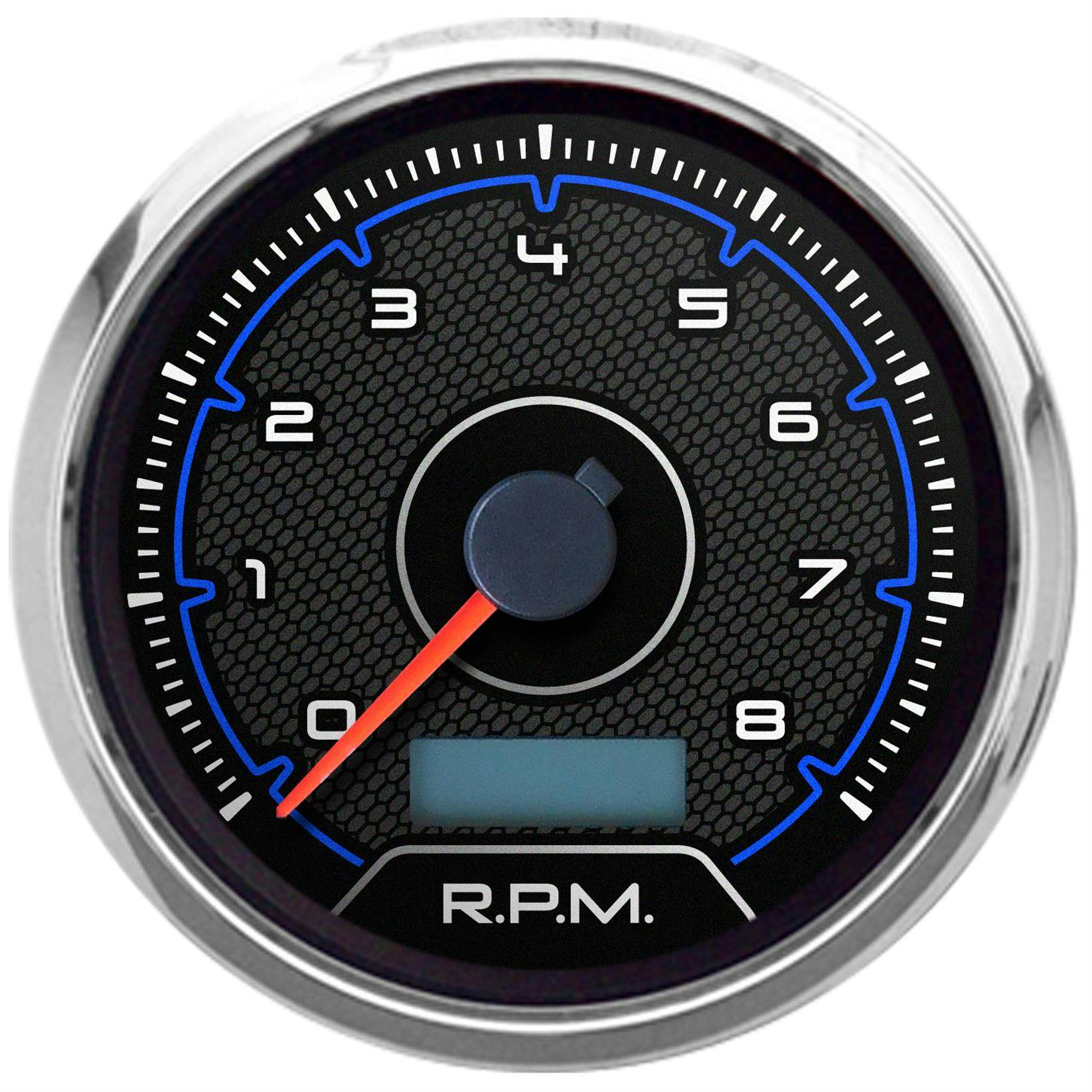 New Vintage USA 20141-05 CFR Series 3 3/8" Tachometer Blue