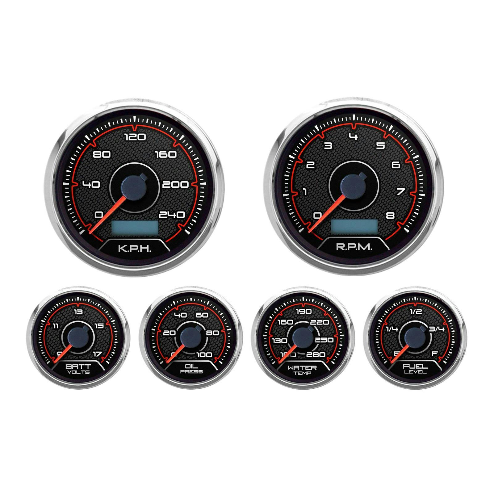 New Vintage USA 20649-01M 6 Gauge CFR Redline Series 3 3/8" KM/H