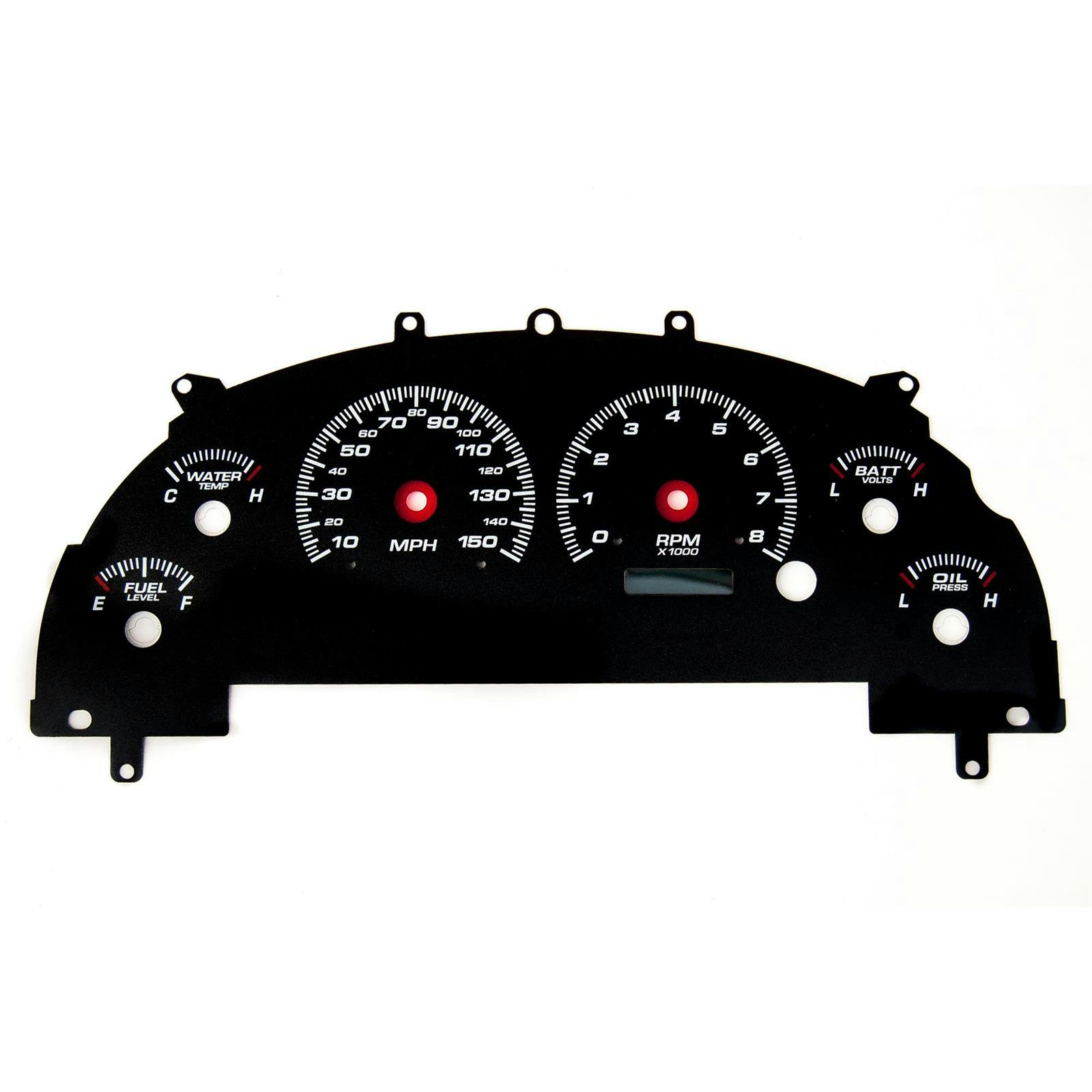 New Vintage USA 26101-01 Performance ll Overlay Mustang 99-04 Blk