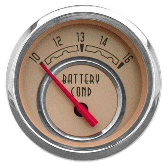 New Vintage USA 37123-02 Woodward Series 2 1/16" Voltmeter Beige
