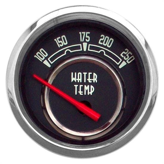 New Vintage USA 37127-01 Woodward Series 2 1/6" Water Temp Black