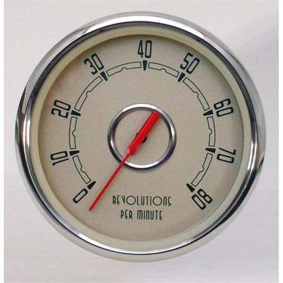 New Vintage USA 37151-02 Woodward Series 4 3/8" Tachometer Beige