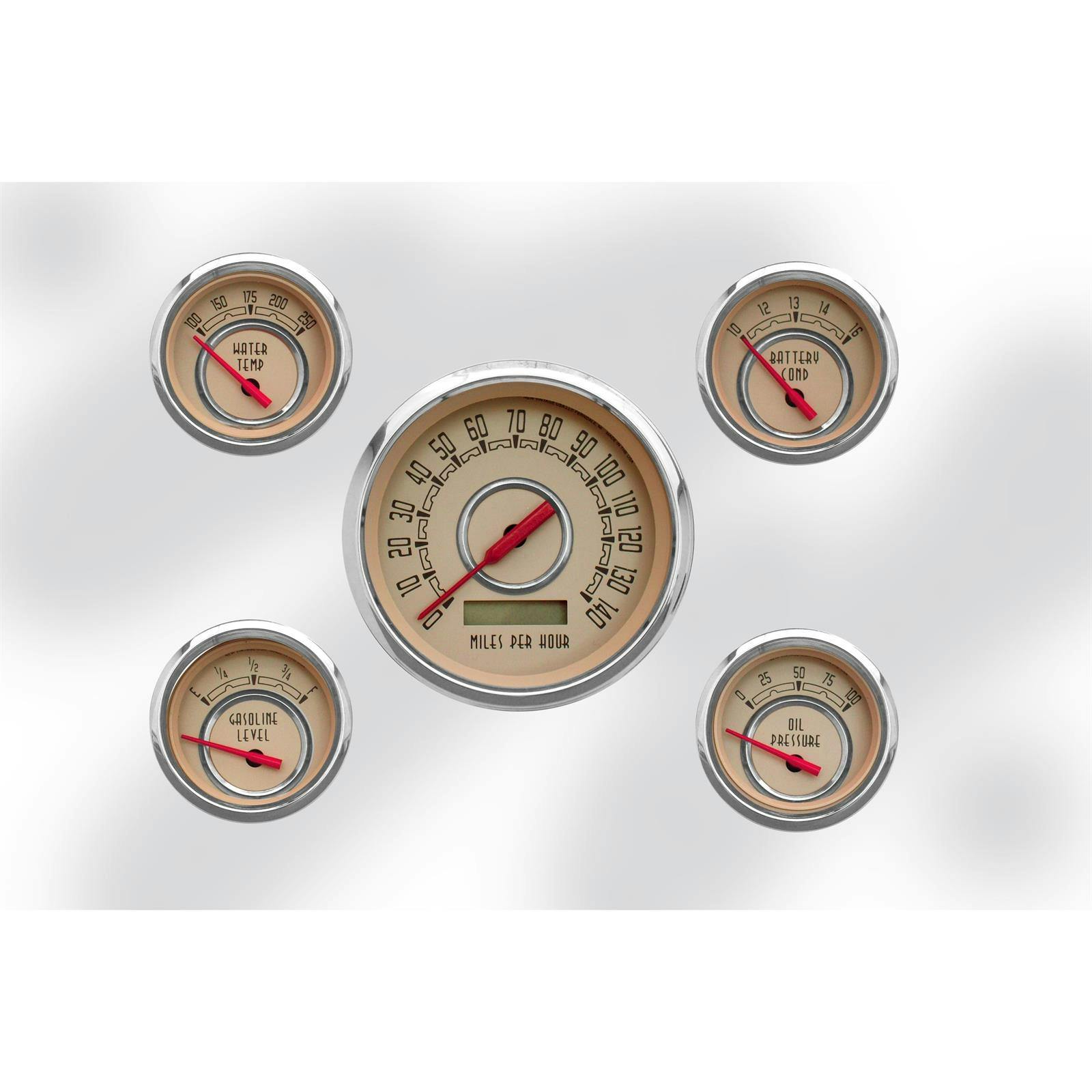 New Vintage USA 37504-02 5 Gauge Woodward Series 3 3/8" Beige