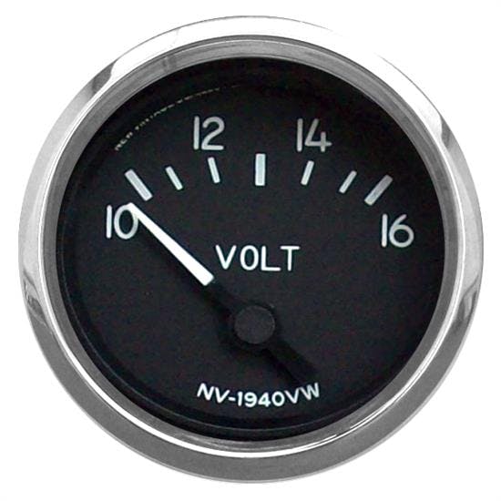 New Vintage USA 40123-01 1940 Series 2 1/16" Voltmeter Black