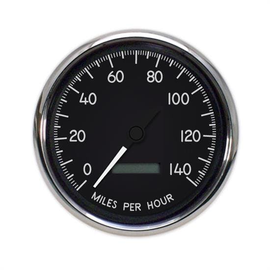 New Vintage USA 40140-01 1940 Series 3 3/8" Speedometer Black