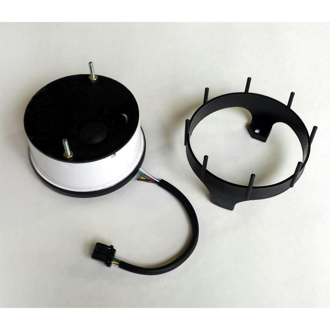 New Vintage USA 44150-01 Aviator Series 4 3/8" Speedometer Black