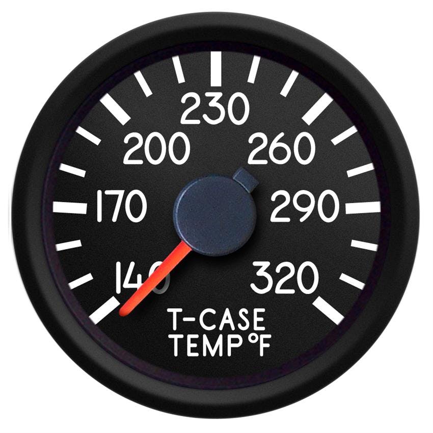 New Vintage USA 44198-01 Aviator Ser 2 1/16" Trans Case Temp Blk