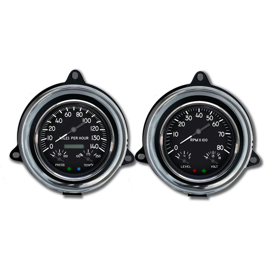 New Vintage USA 54402-01 1940 Series 2 Gauge Black 1954 Chevy