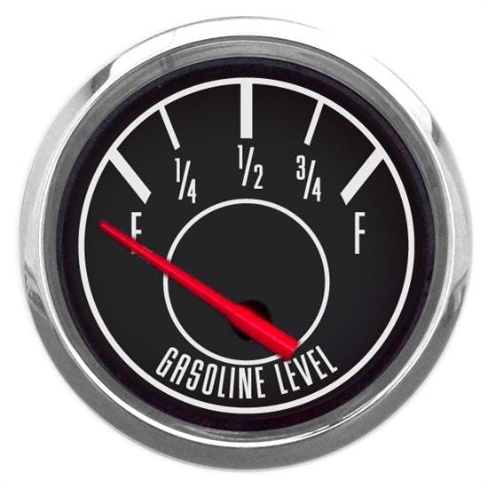 New Vintage USA 67128-01 1967 Series 2 1/16" Fuel Level Black