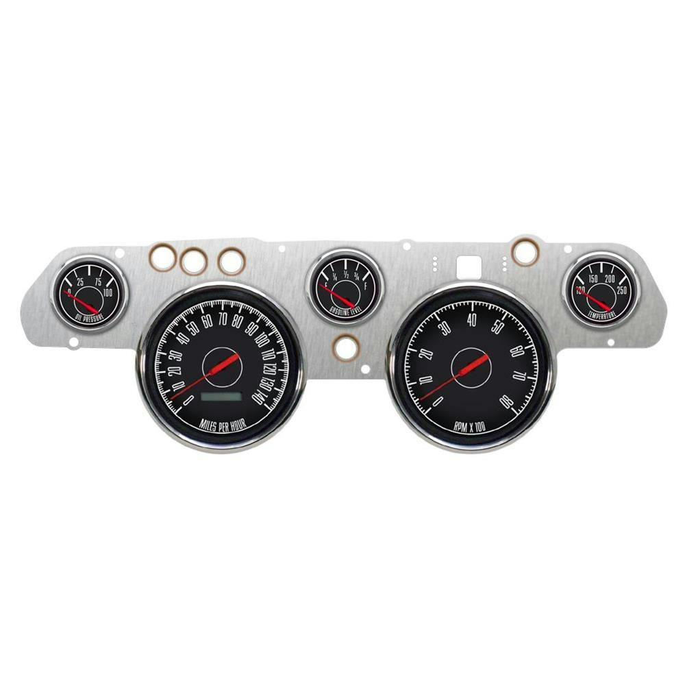 New Vintage USA 67705-01 5 Gauge 67 Series Black 67-68 Mustang