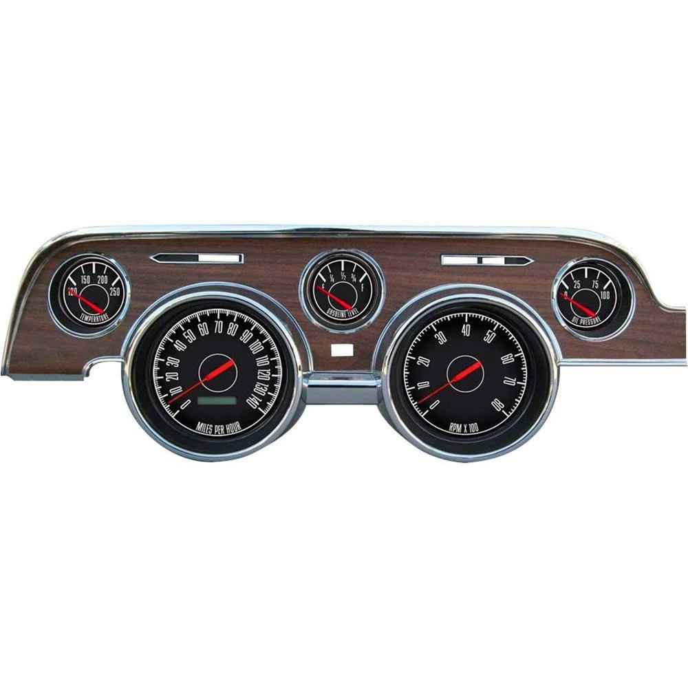 New Vintage USA 67717-01 5 Gauge 67 Series Black 67-68 Mustang