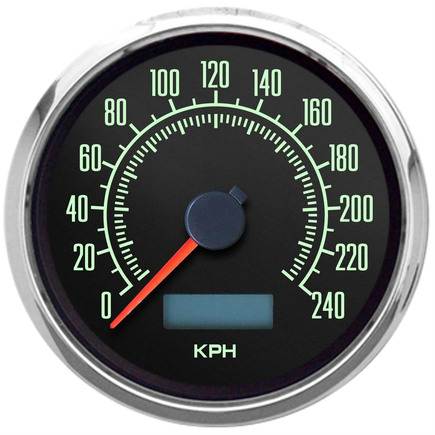 New Vintage USA 69140-01 1969 Series 3 3/8" Speedometer Black