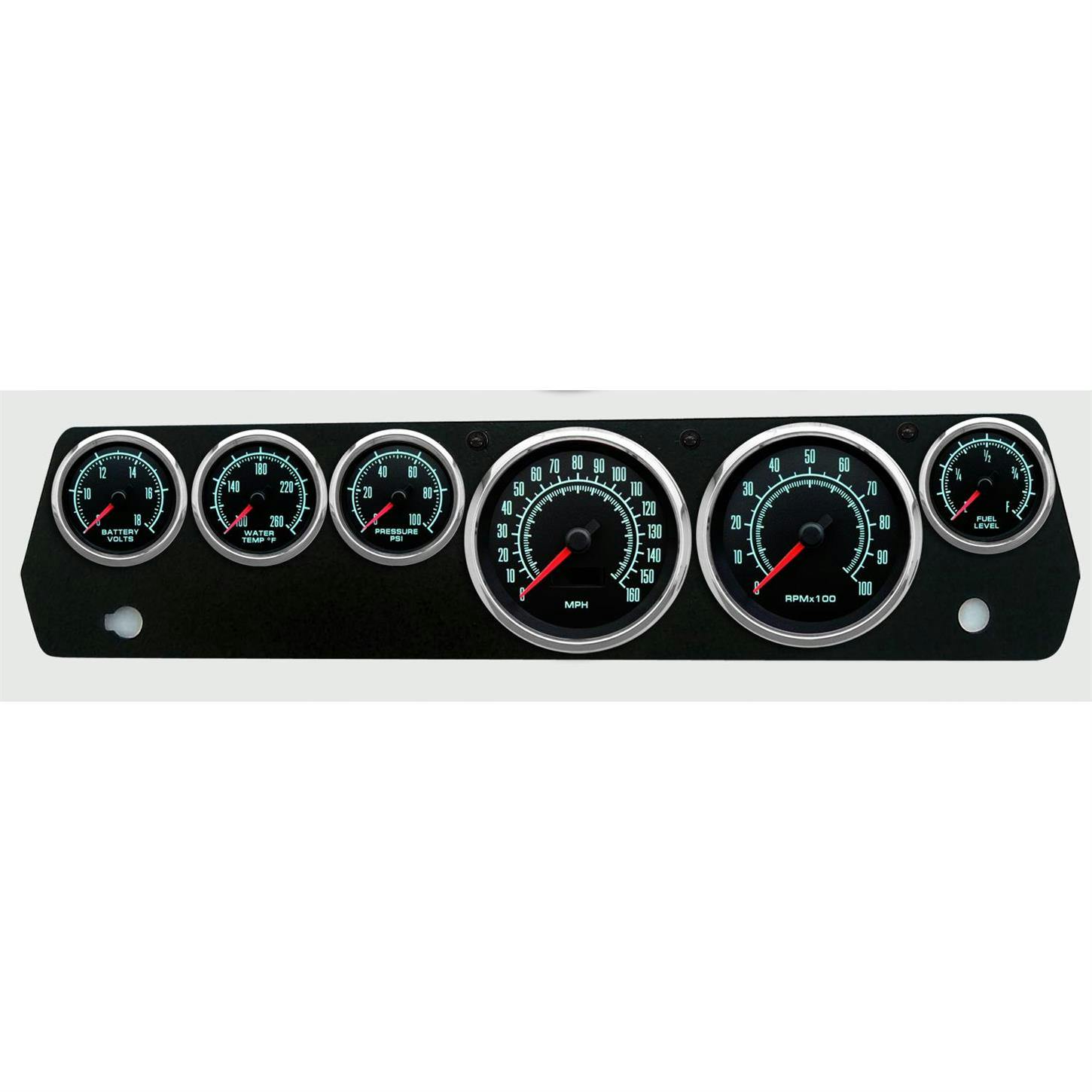 New Vintage USA 69677-01 6 Gauge Kit 69 Series 70-76 Mopar A-Body