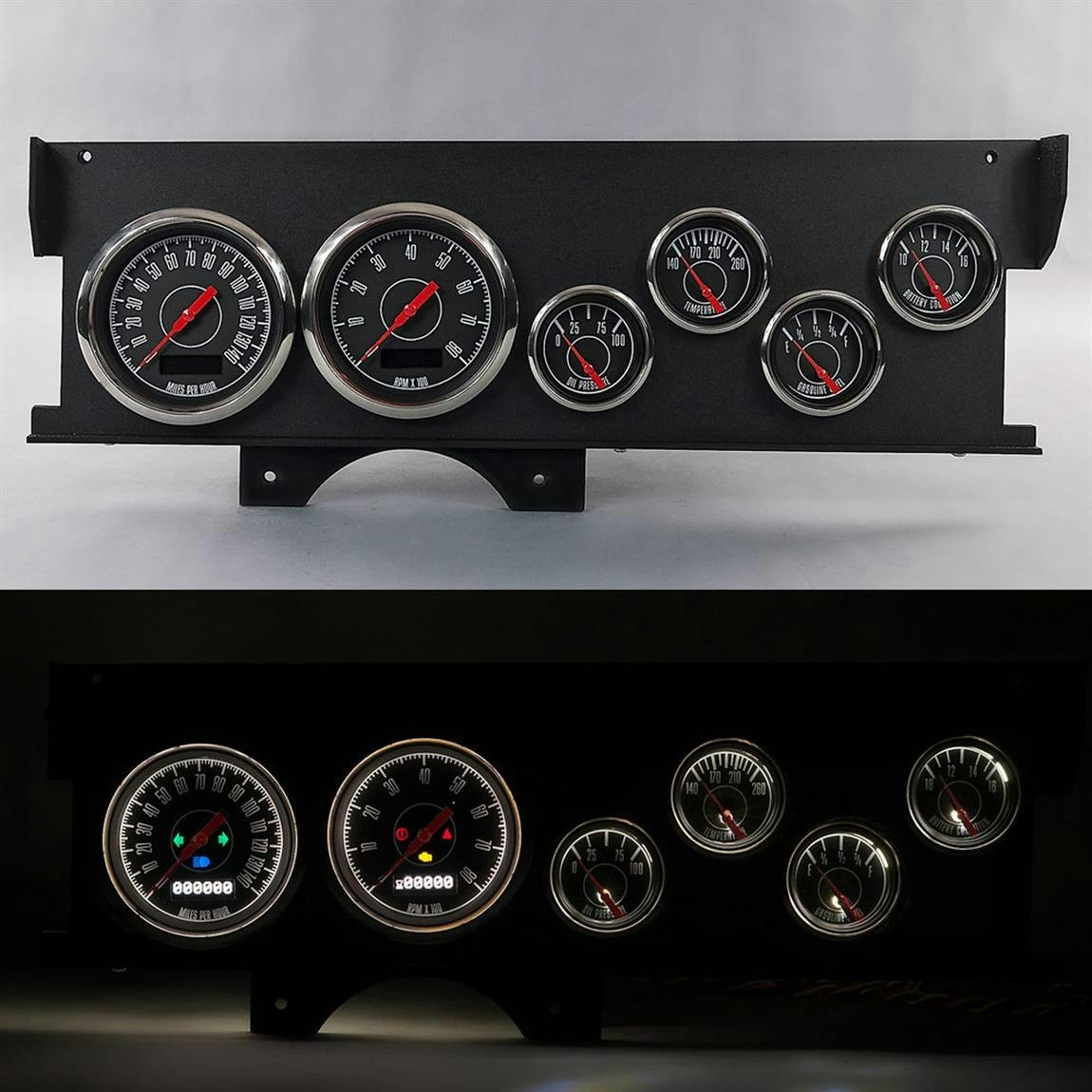 New Vintage USA 72067-01 70-72 Malibu Dash 1967 Series Gauge Set