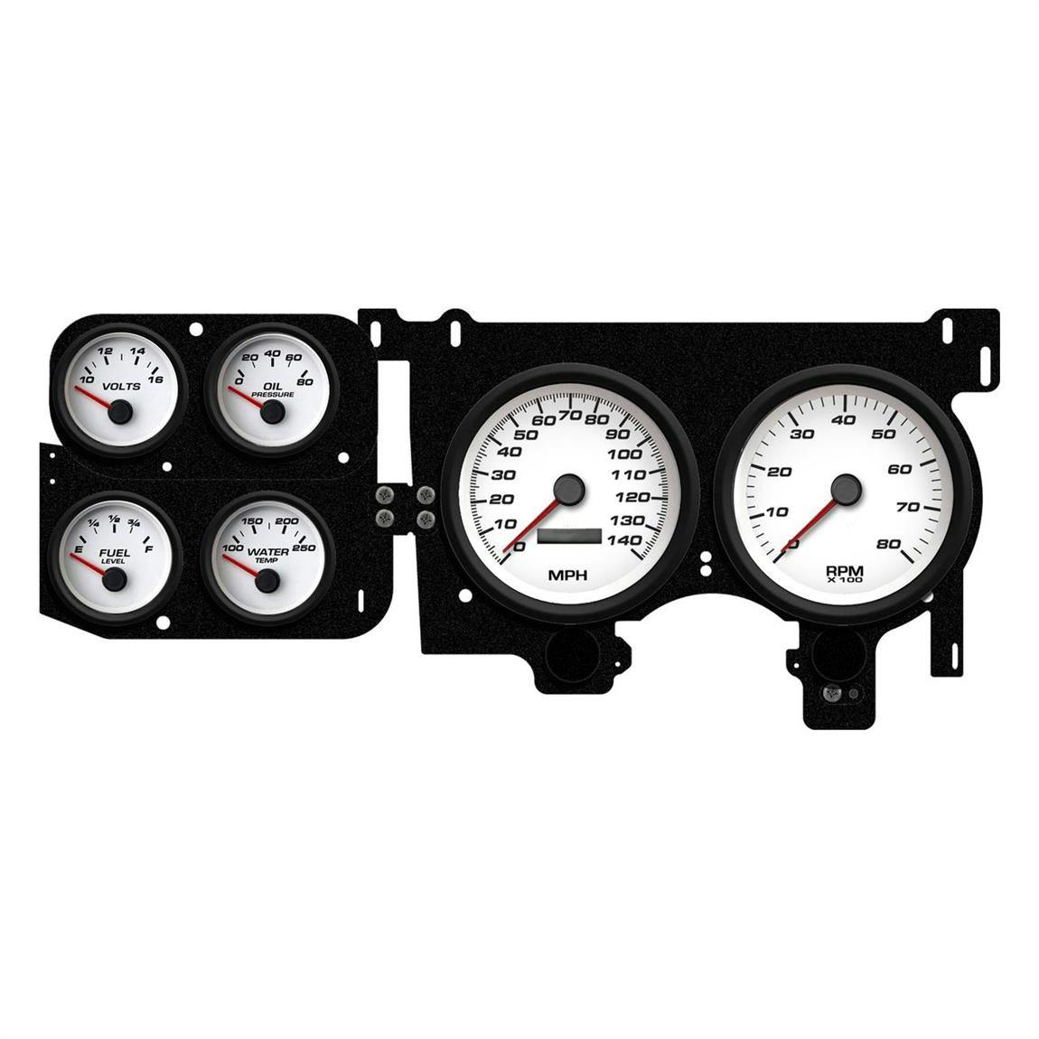 New Vintage USA 73016-03 6 Gauge Performance White 73-87 Chev