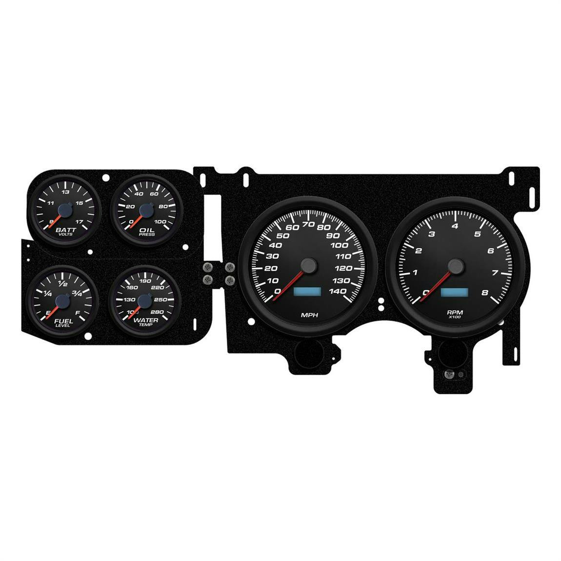 New Vintage USA 73026-01M 6 Gauge Performance ll KM/H 73-87 Chev