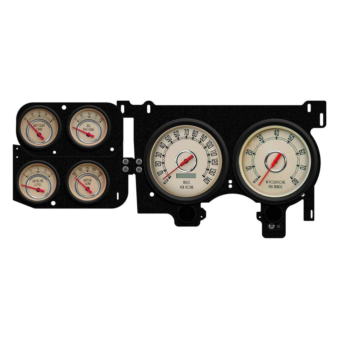 New Vintage USA 73376-02 6 Gauge Woodward Beige 73-87 Chev