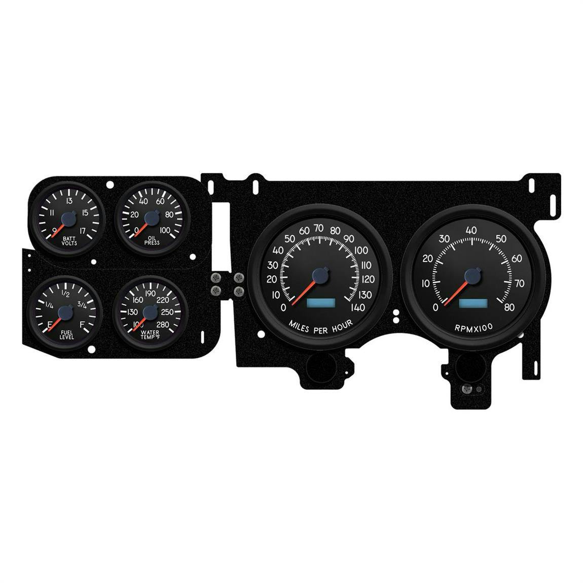 New Vintage USA 73446-01 6 Gauge Aviator Black 73-87 Chev