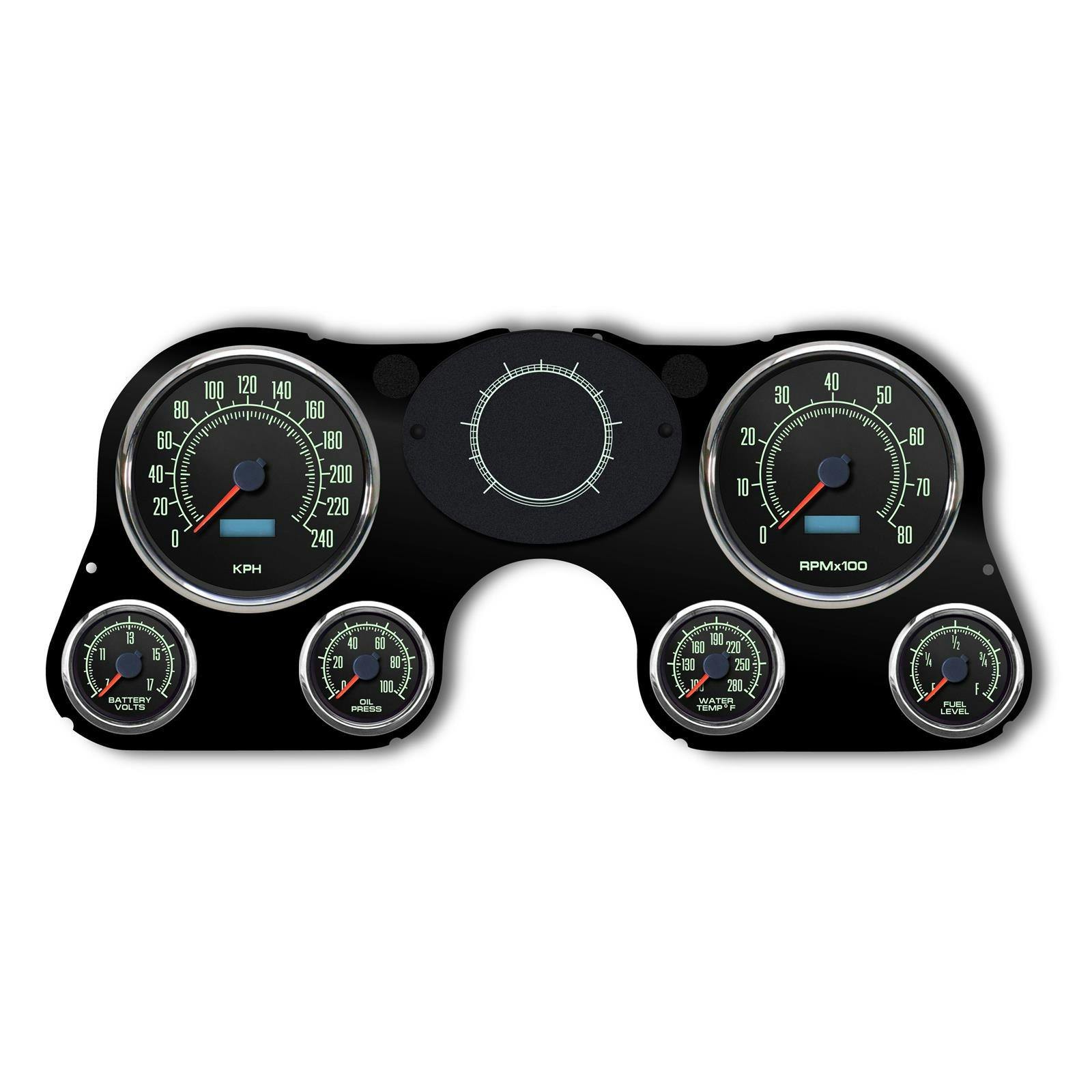 New Vintage USA 73691-01M 6 Gauge 1969 Series KM/H 67-72 Chev.