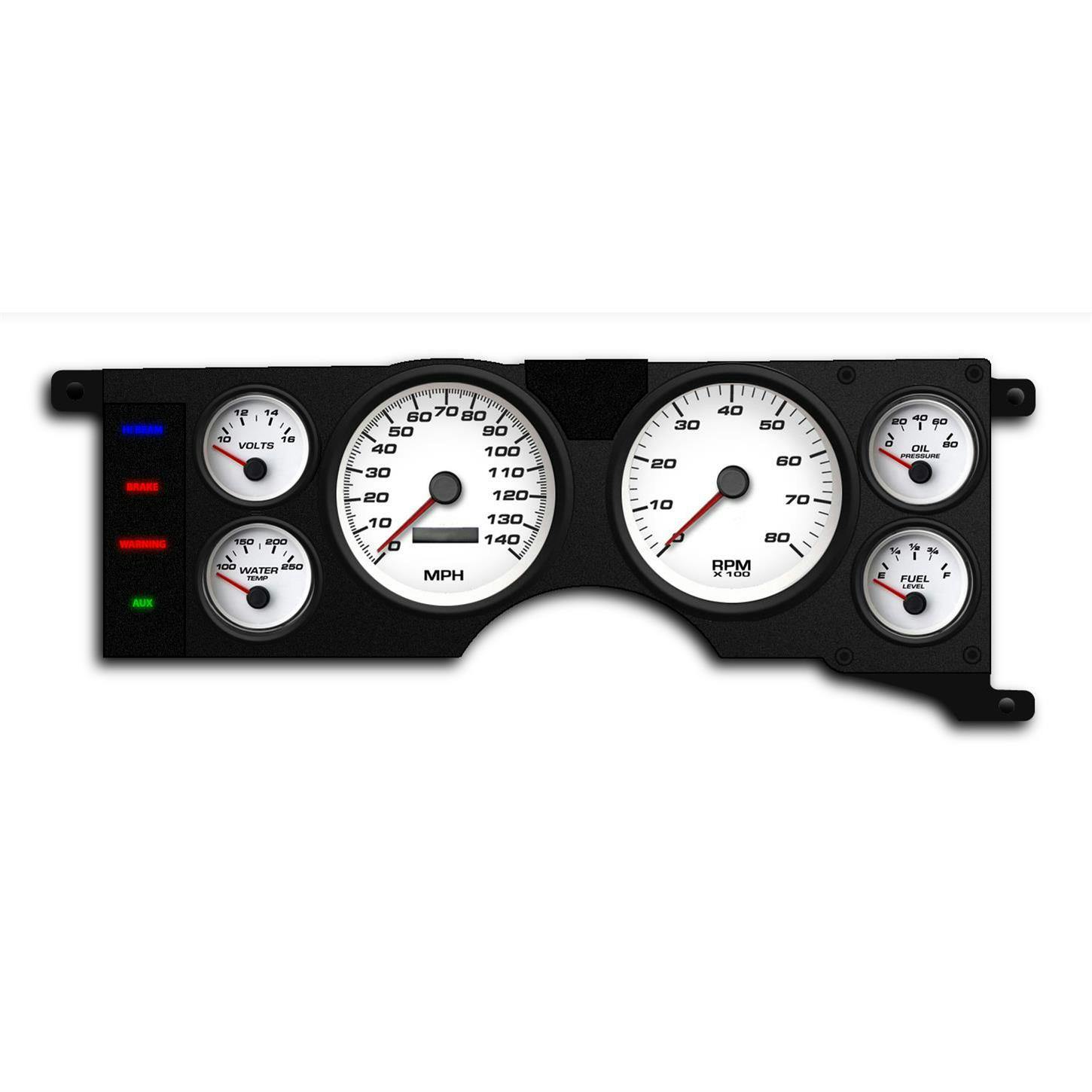 New Vintage USA 79111-03 6 Gauge Performance White 79-86 Mustang