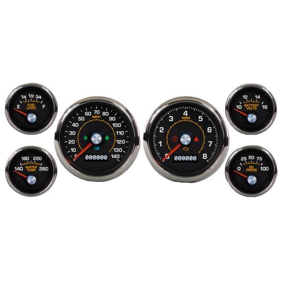 New Vintage 79649-79 M-102 3 7/16" 140 MPH 6 Gauge Kit