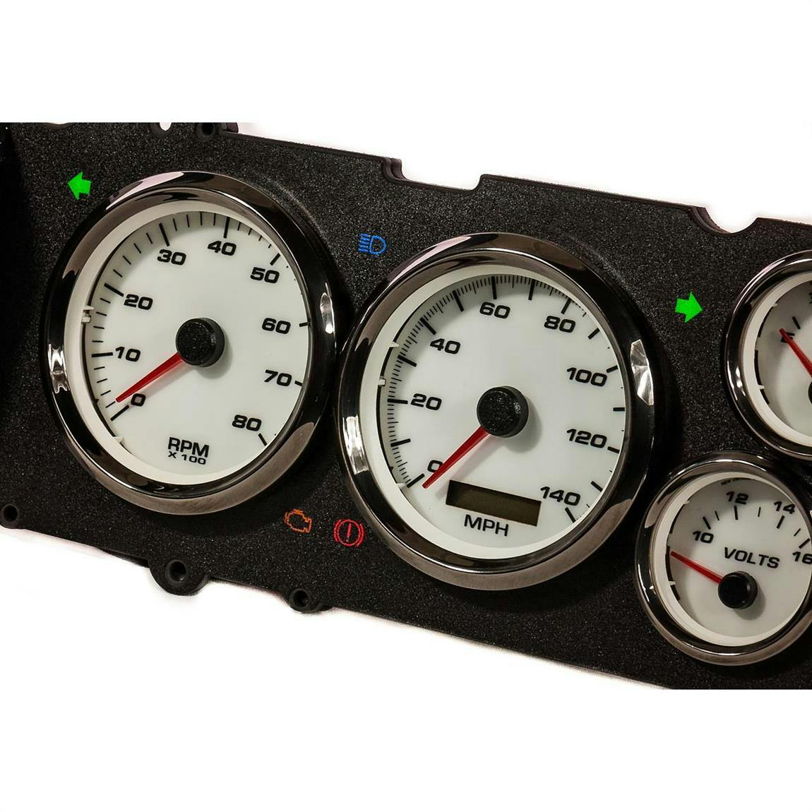 New Vintage USA 81211-03 6 Gauge Performance ll Wht 78-88 Cutlass