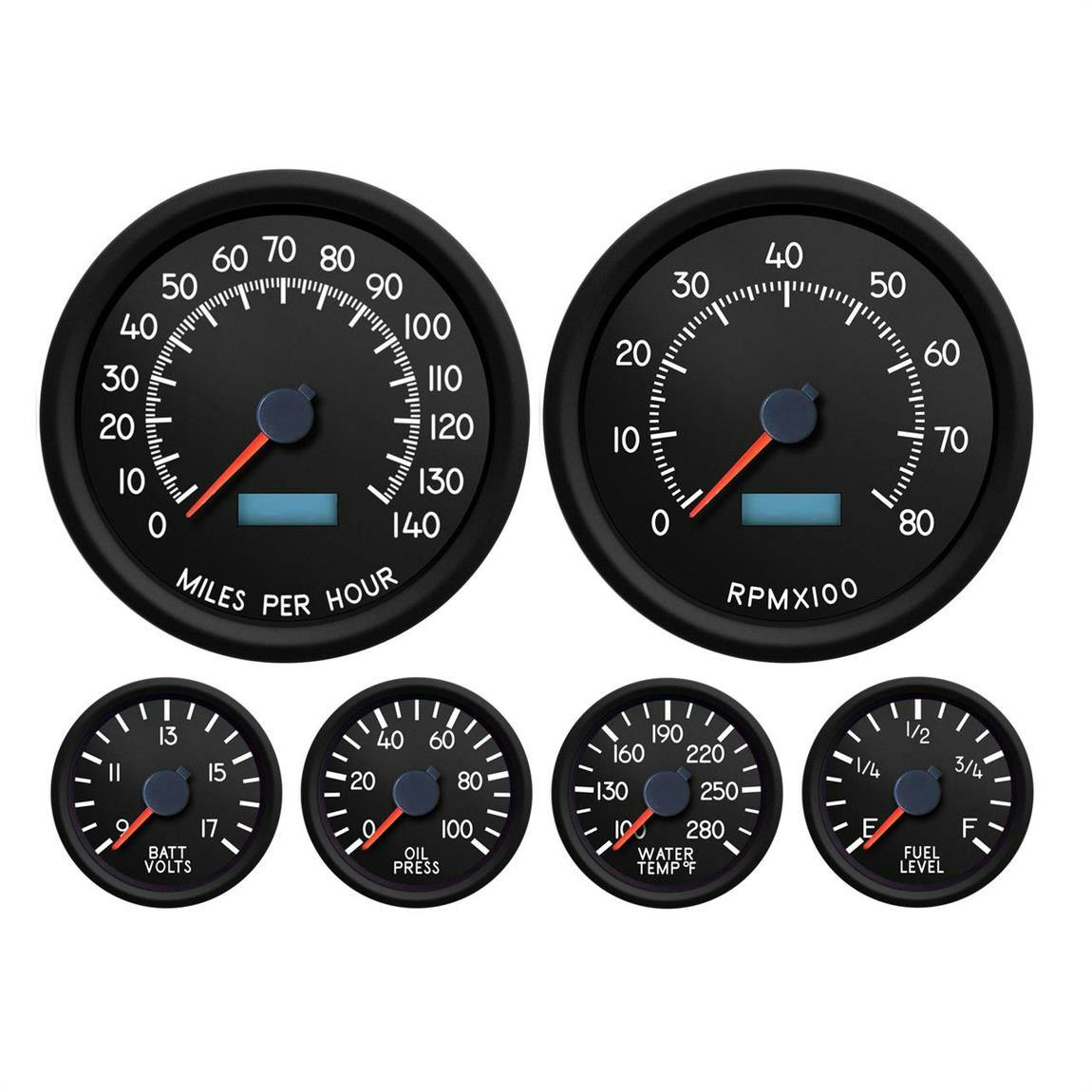 New Vintage USA 83421-01 6 Gauge Aviator Black 78-88 Pont.GP