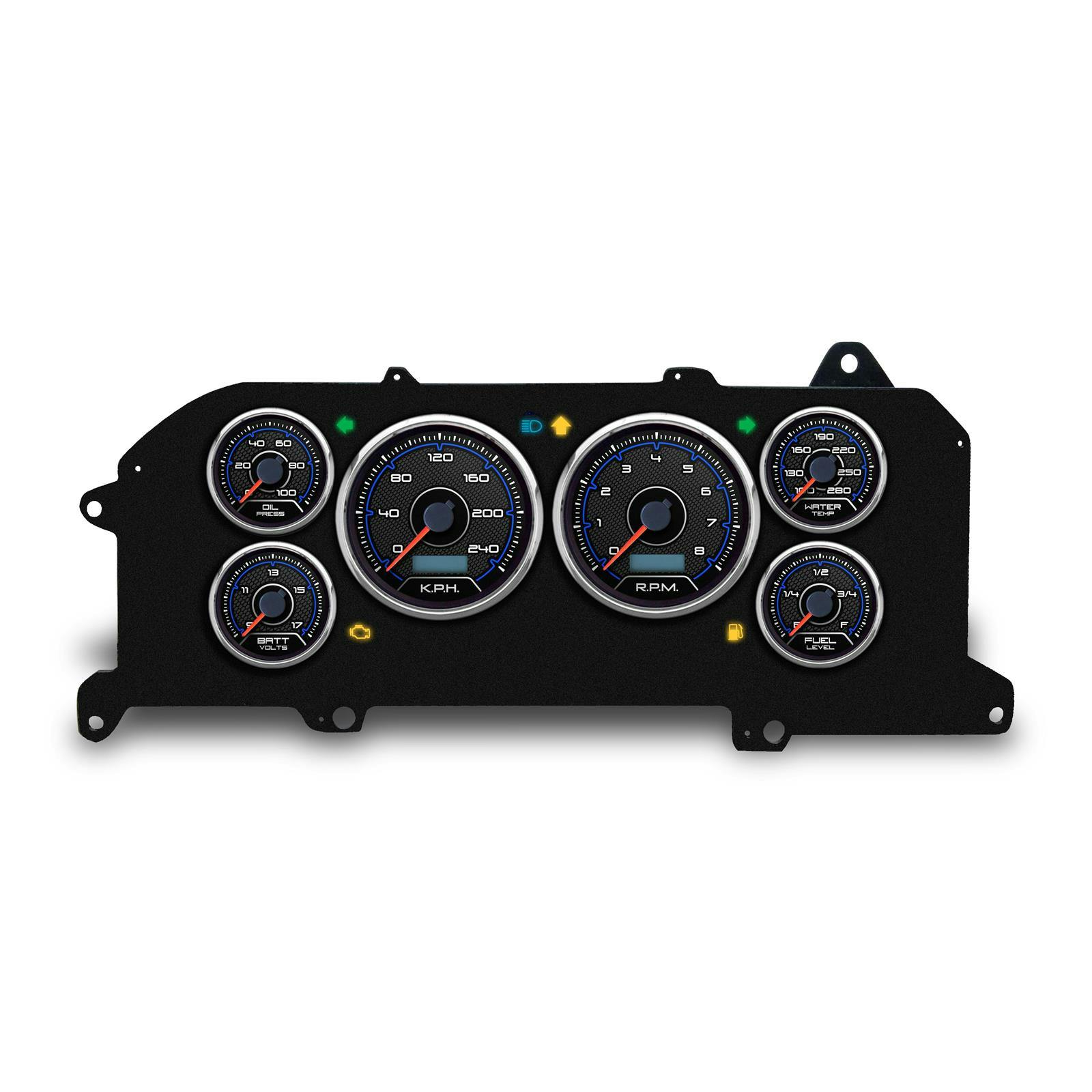 New Vintage USA 87311-05M 6 Gauge CFR Series KM/H 87-93 Mustang