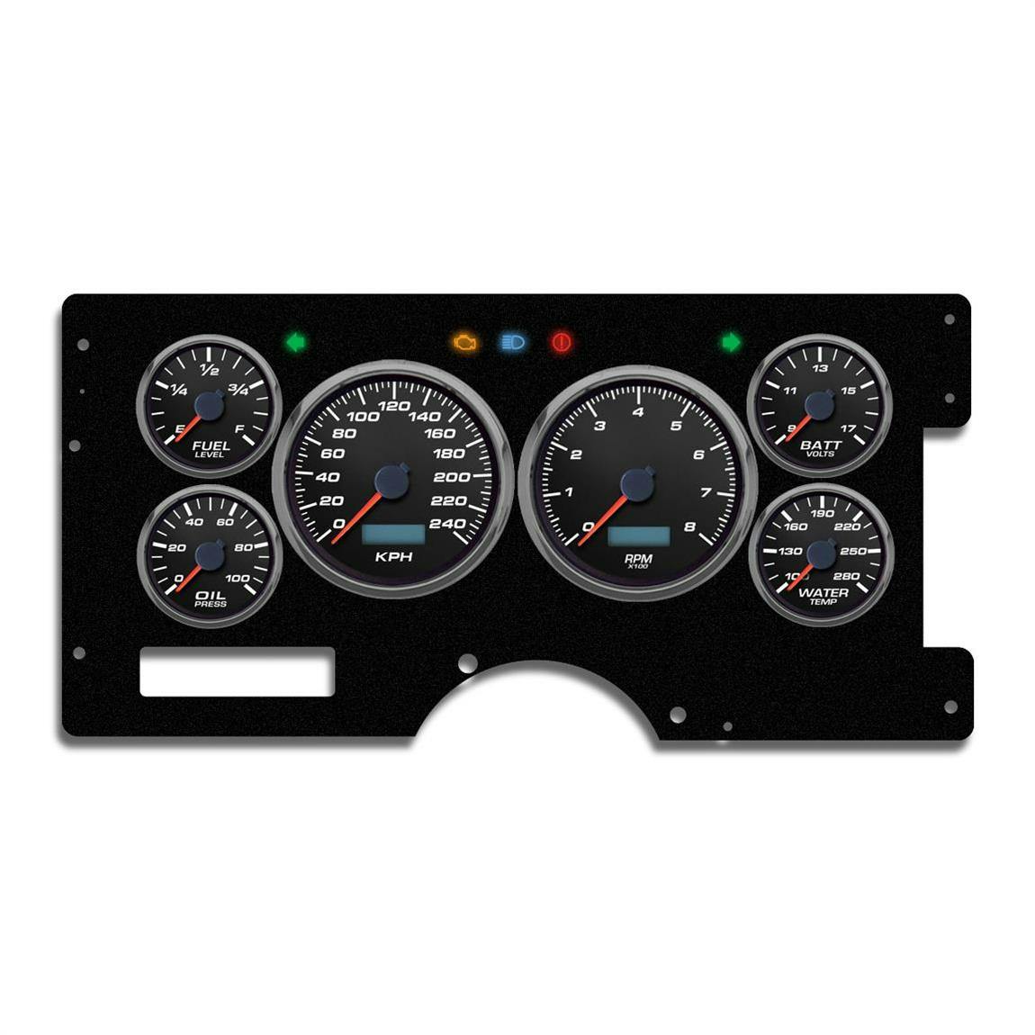 New Vintage USA 89211-01M 6 Gauge Performance ll KM/H 88-92 Chev