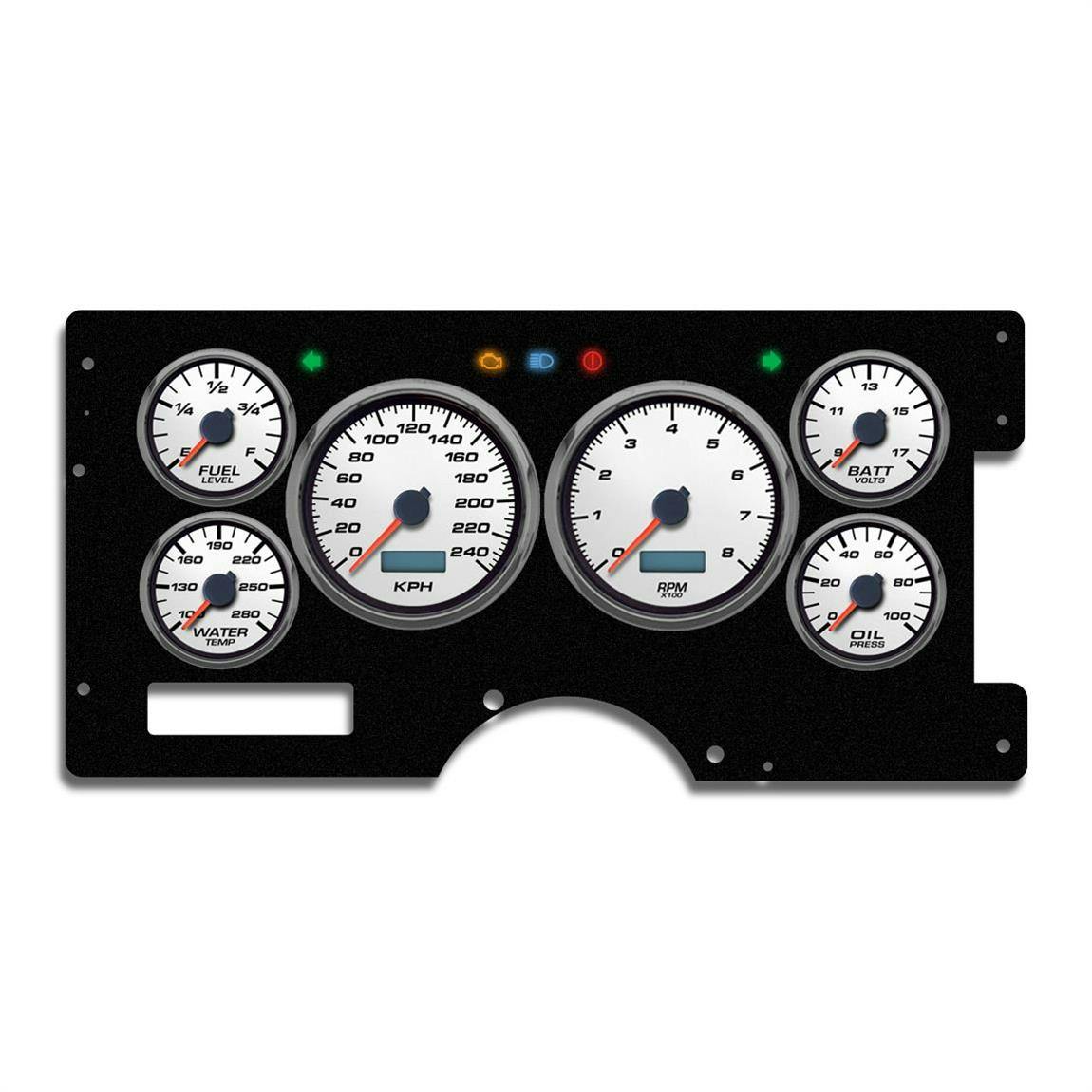New Vintage USA 89211-03M 6 Gauge Performance ll KM/H 88-92 Chev