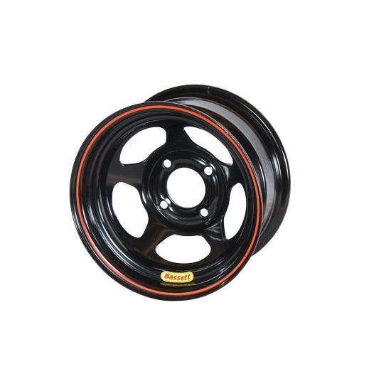 Bassett 37SP2 13X7 Inertia 4 on 4.25 2 Inch Backspace Black Wheel