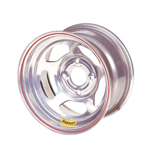 Bassett 38SH2S 13X8 Inertia 4x100 mm 2 In Backspace Silver Wheel