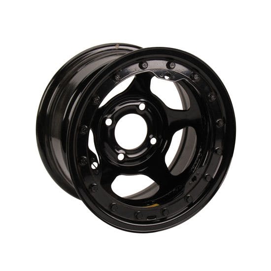 Bassett 38ST3L 13X8 Inertia 4x4.5 3 In. BS Black Beadlock Wheel