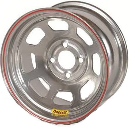 Bassett 47SH4C 14X7 D-Hole 4x100 mm 4 In Backspace Chrome Wheel