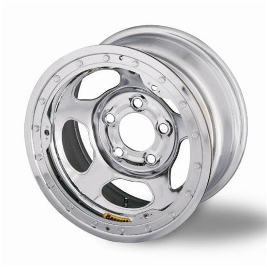 Bassett 50L52CB 15x10 Inertia Chrome Wheel, 5x5 BP, 2 Inch BS